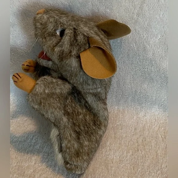2012 Folkmanis  Puppet Plush Little Mouse Grey 6.5”educational play stuffed toy - Picture 2 of 15